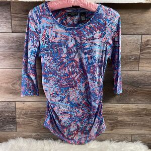 BAY STUDIO Women’s Scoop Neck Sequins Trim Top Lightweight Summer Petite Medium